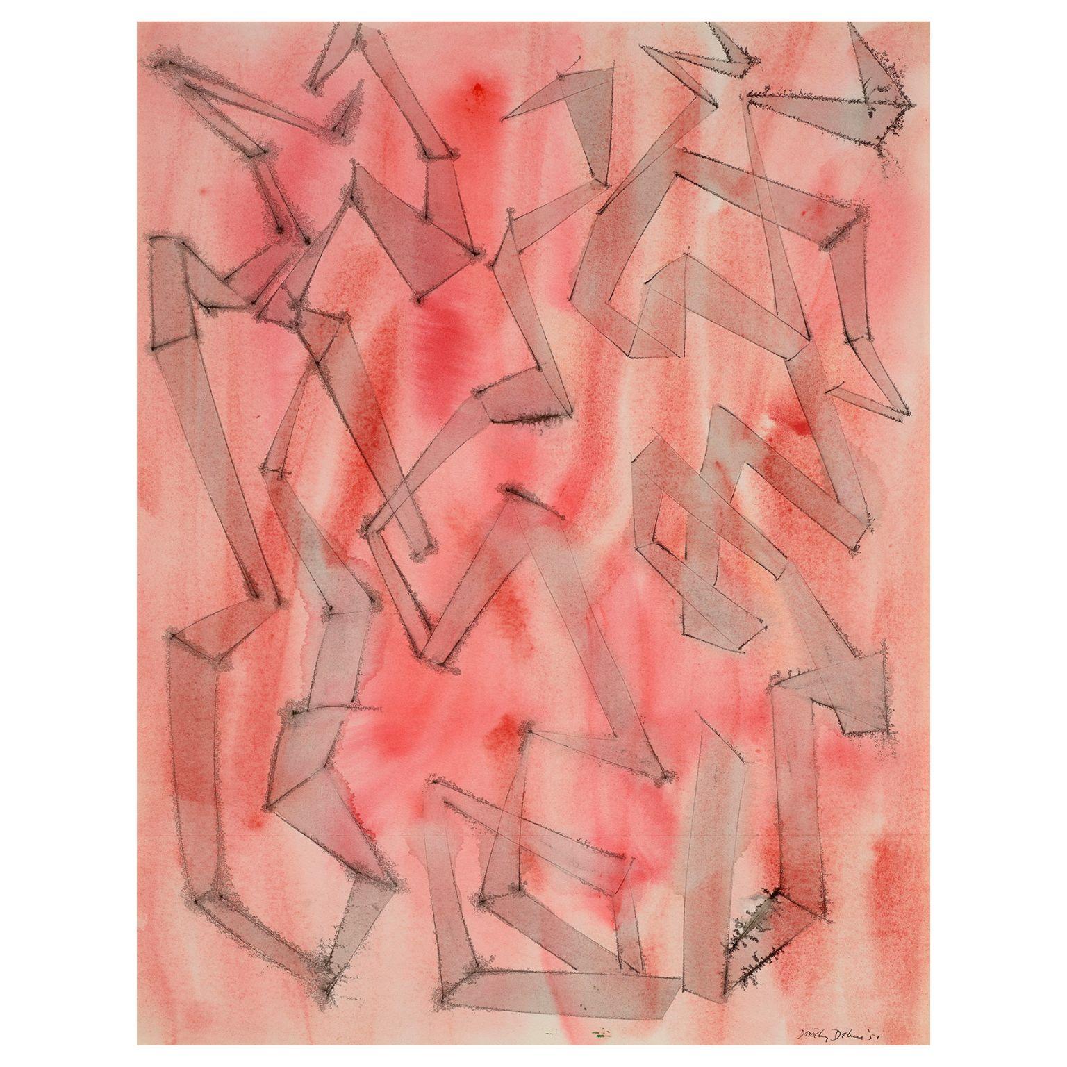 Winkelförmiger Rhythmus – Art von Dorothy Dehner