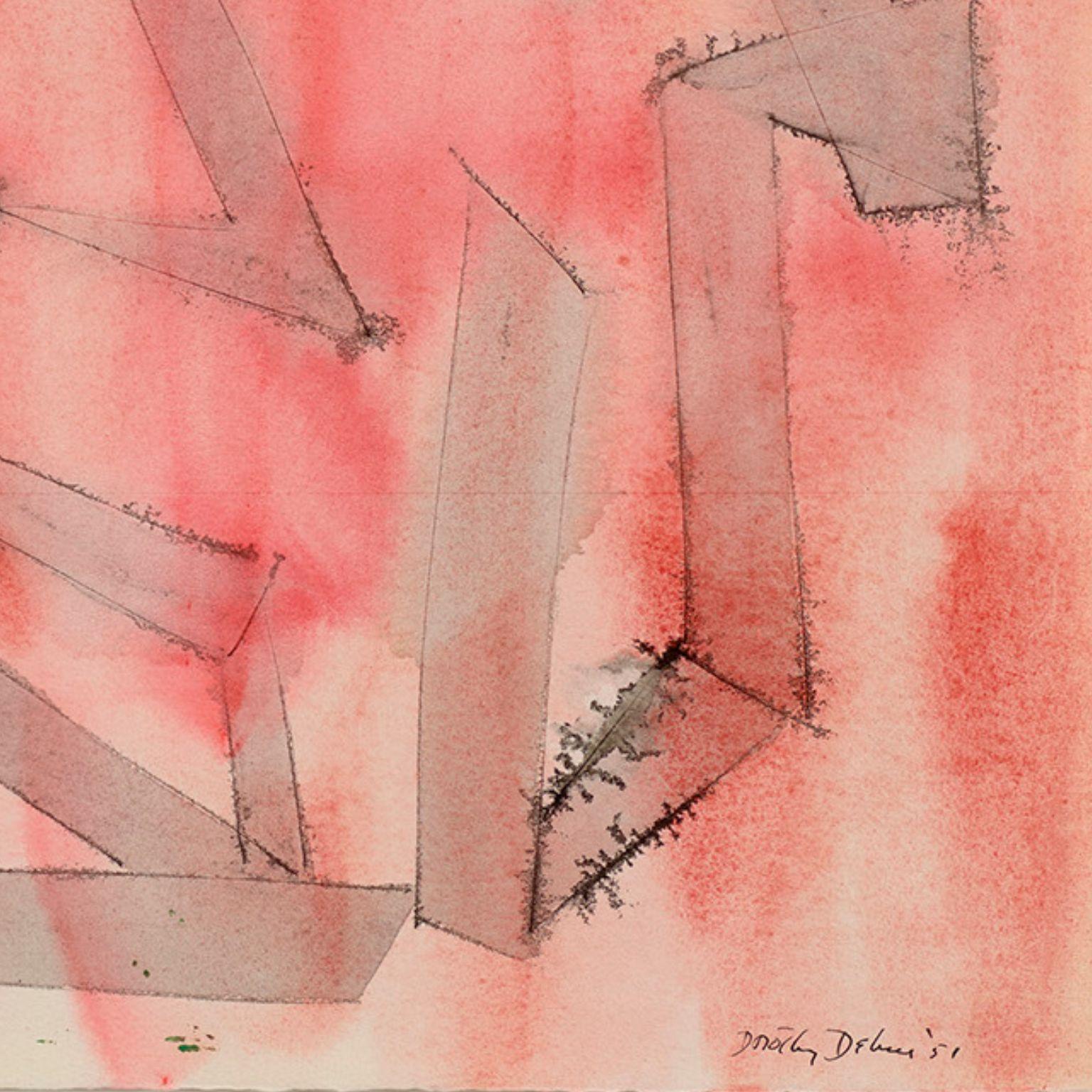 Winkelförmiger Rhythmus (Abstrakter Expressionismus), Art, von Dorothy Dehner