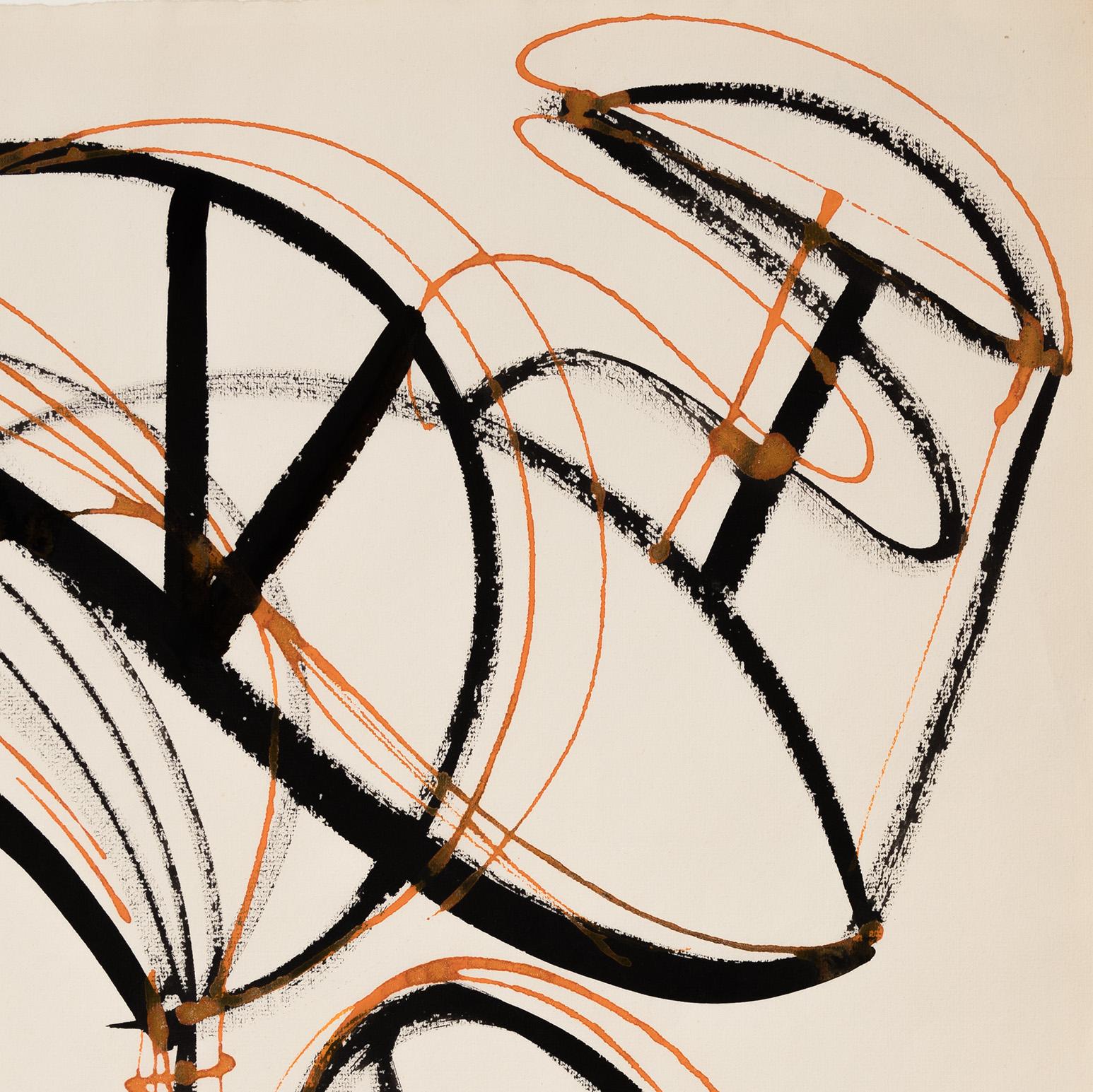 Bizeps (Beige), Abstract Drawing, von Dorothy Dehner