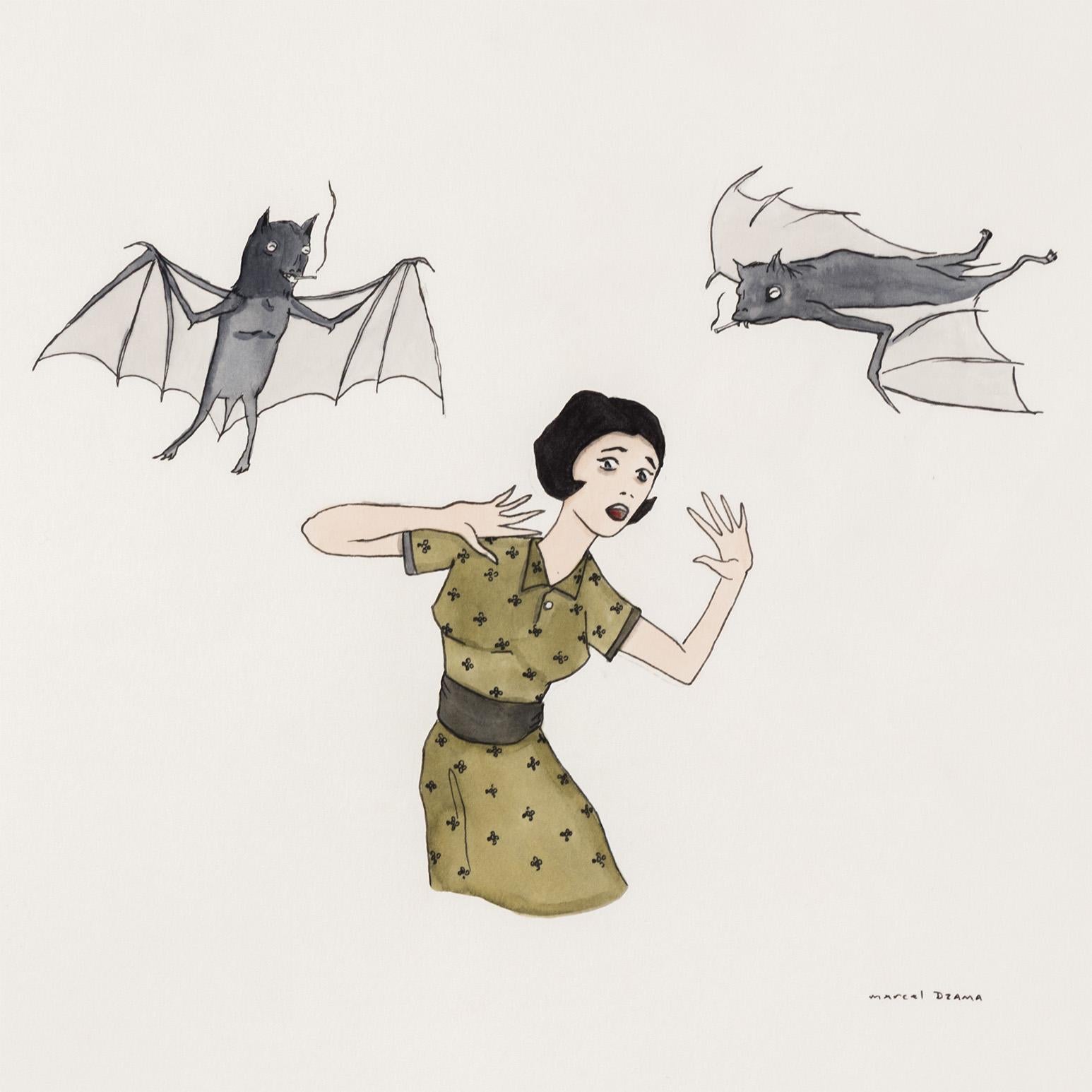 Donna e due pipistrelli in vendita 4