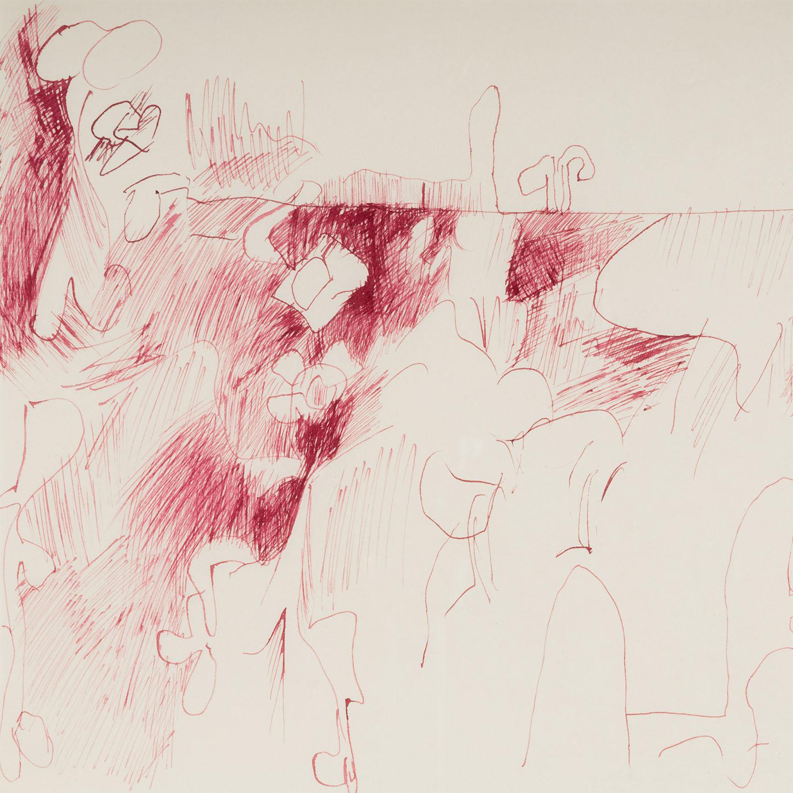 Sin título (Dibujo de la protuberancia roja) en venta 1
