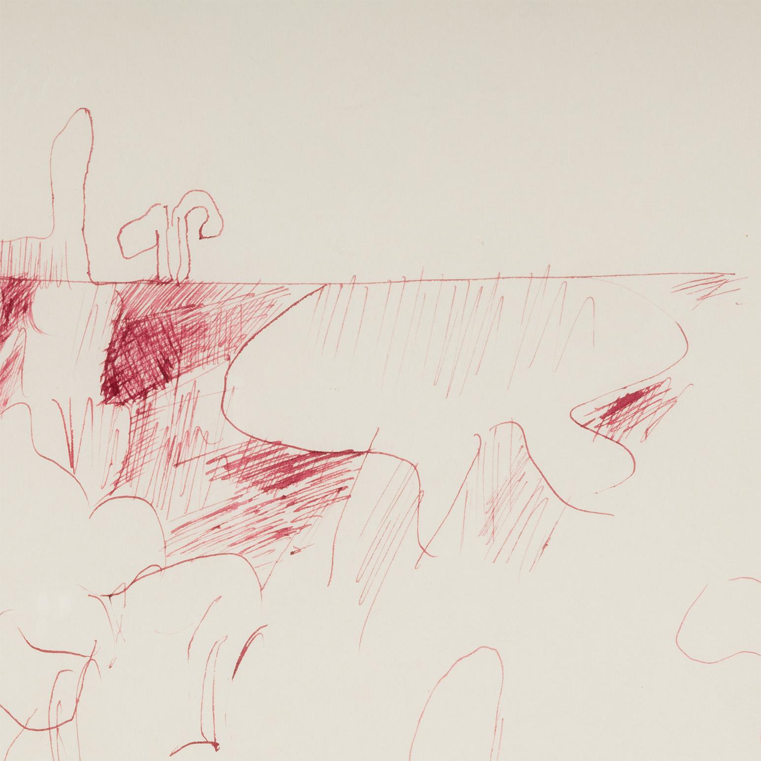 Sin título (Dibujo de la protuberancia roja) en venta 4