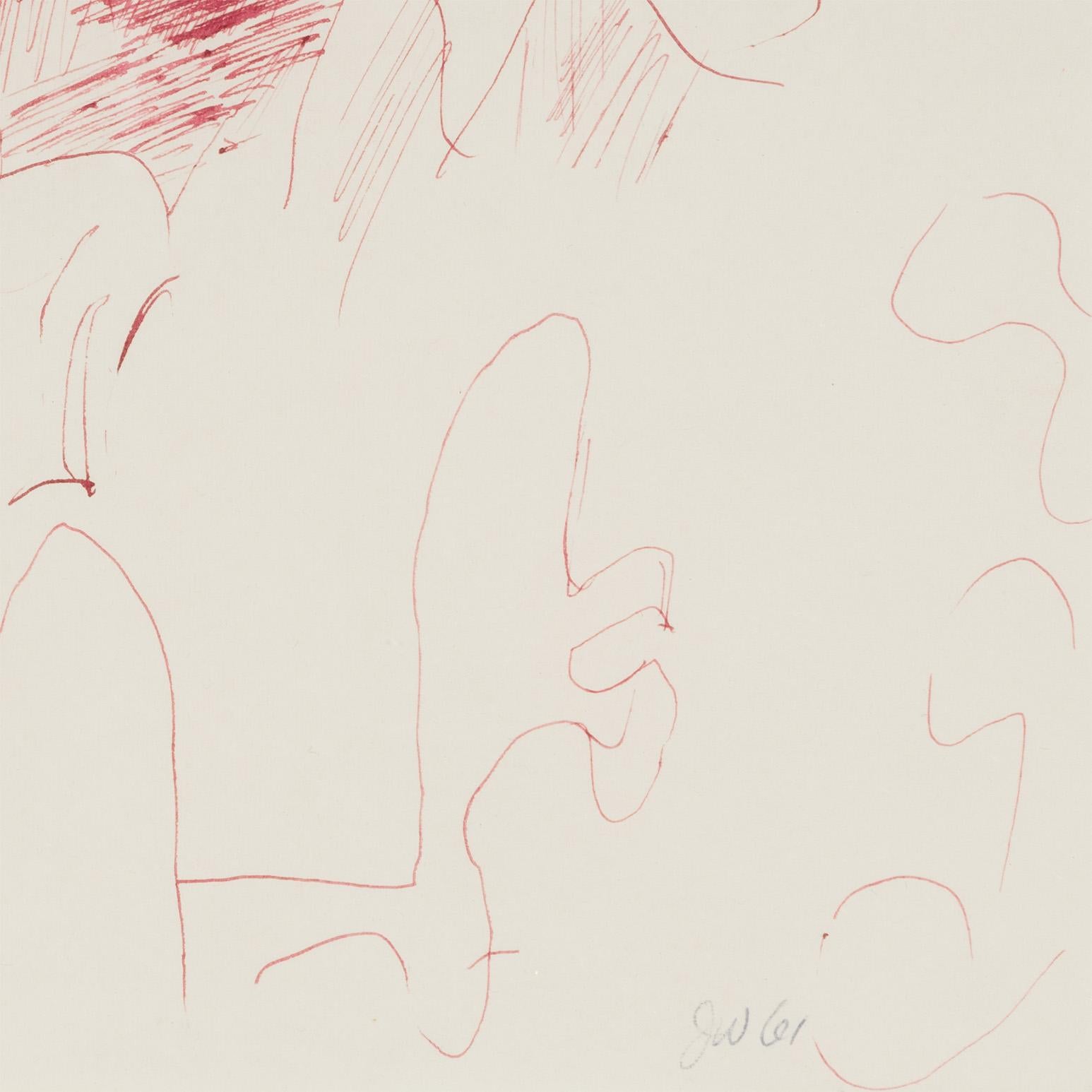 Sin título (Dibujo de la protuberancia roja) en venta 5