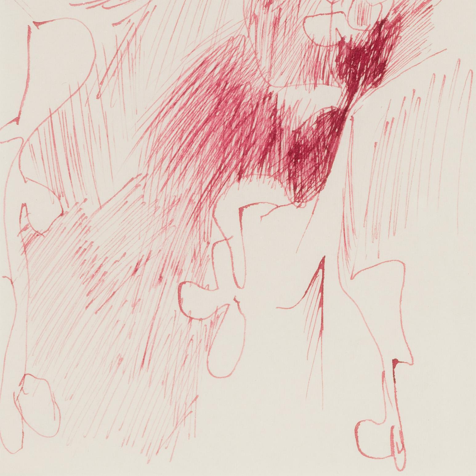 Sin título (Dibujo de la protuberancia roja) en venta 3
