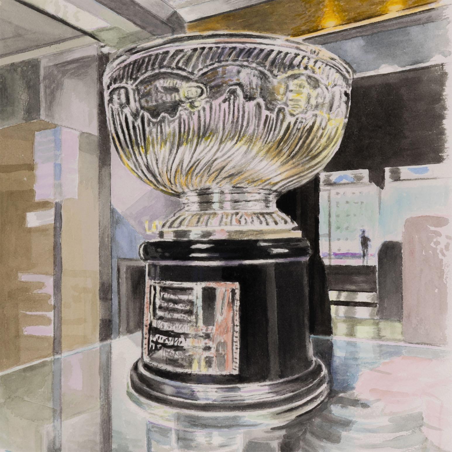 La Stanley Cup originale - Interior Art Grigio di Joanne Tod