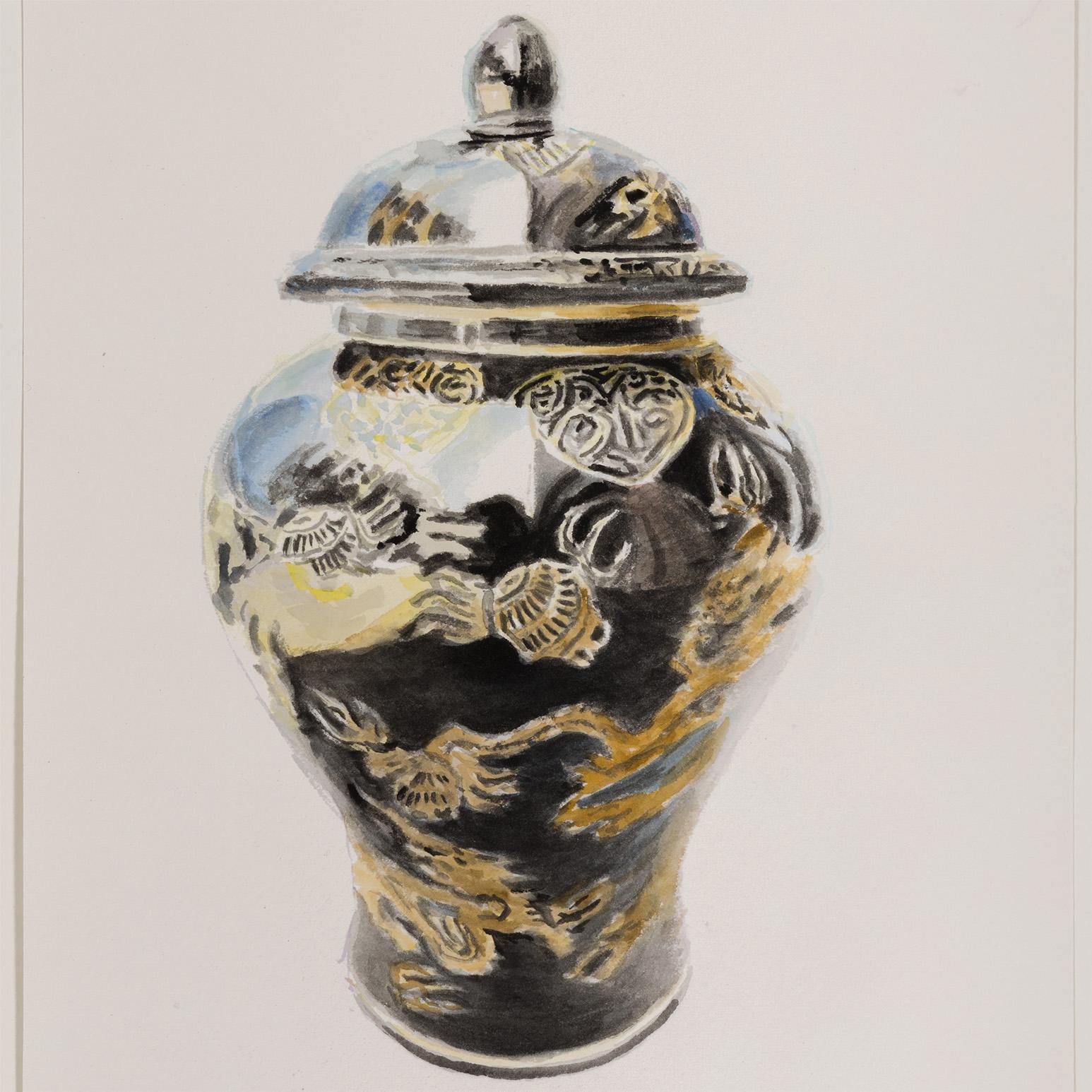 5 O'Clock EST - Interior Art Beige di Joanne Tod