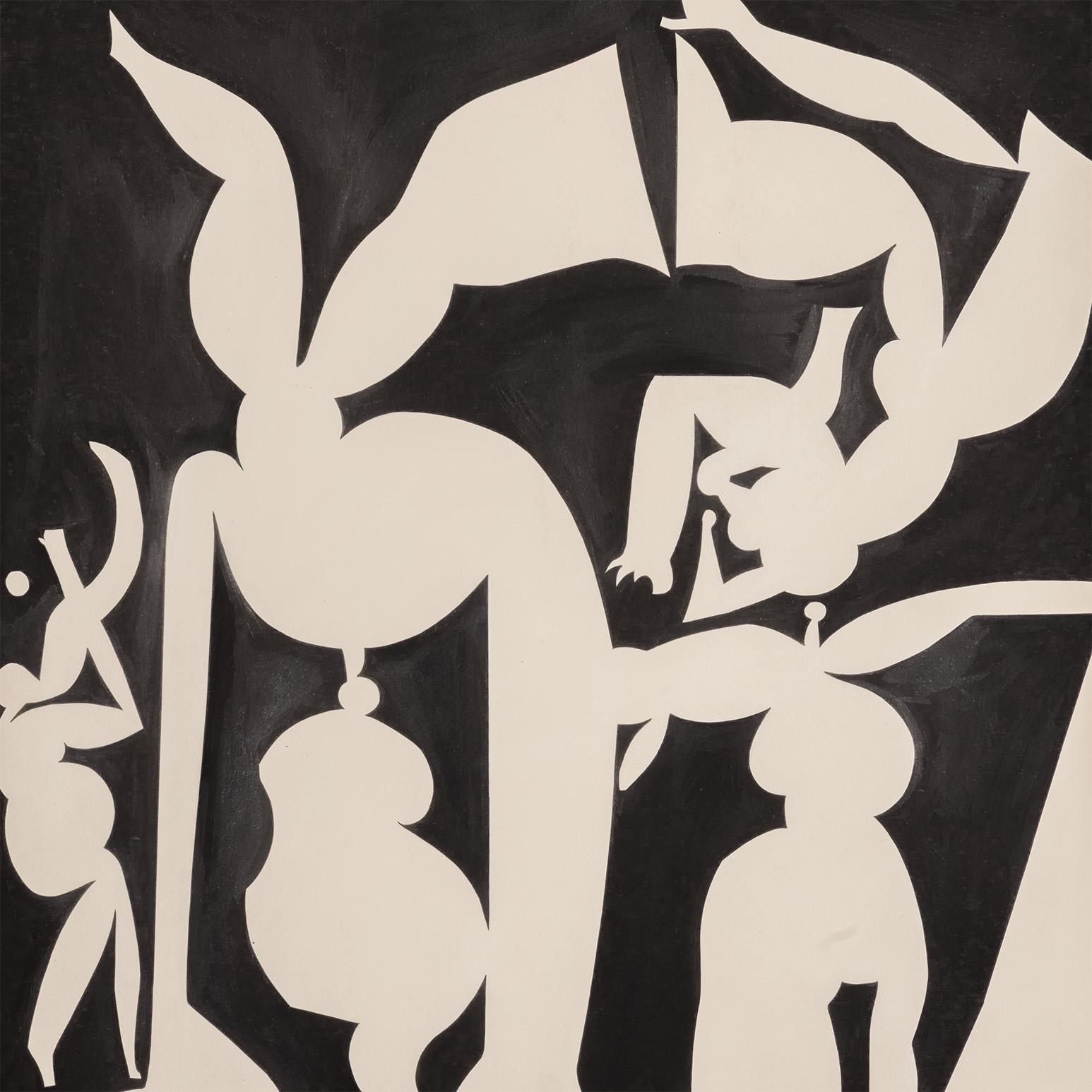 Variazione Vale - Abstract Drawing Beige di Harold Town