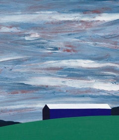 Charles Pachter "Oro Barn" Painting, 1998