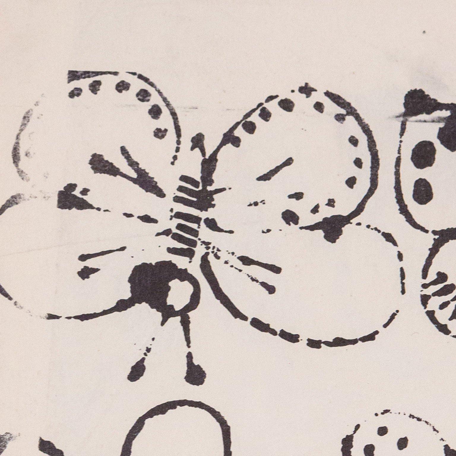 Zeichnung eines Jungen / Schmetterlinge im Angebot 6