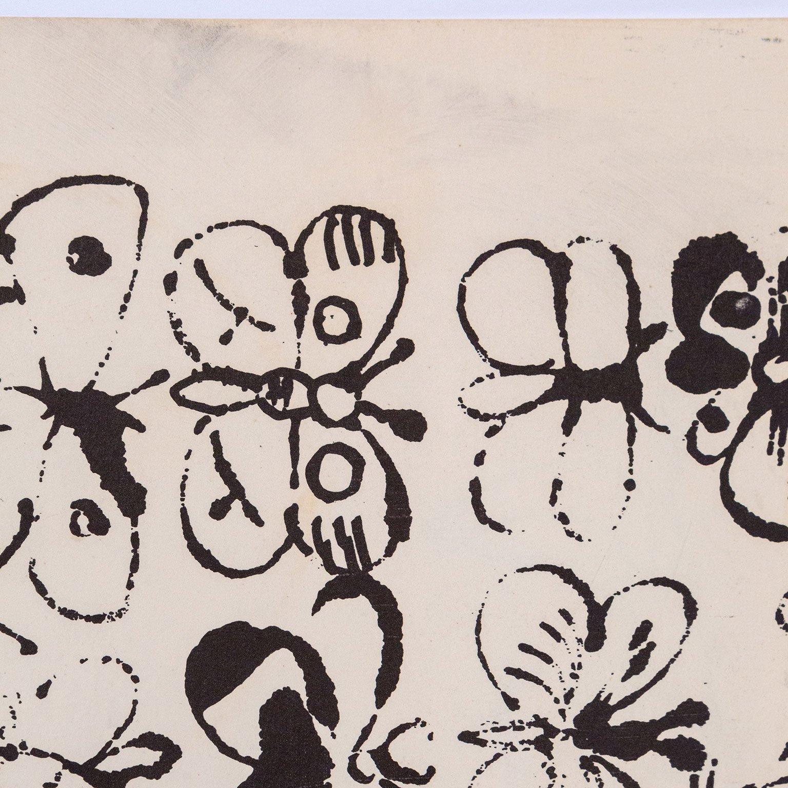 Zeichnung eines Jungen / Schmetterlinge im Angebot 9