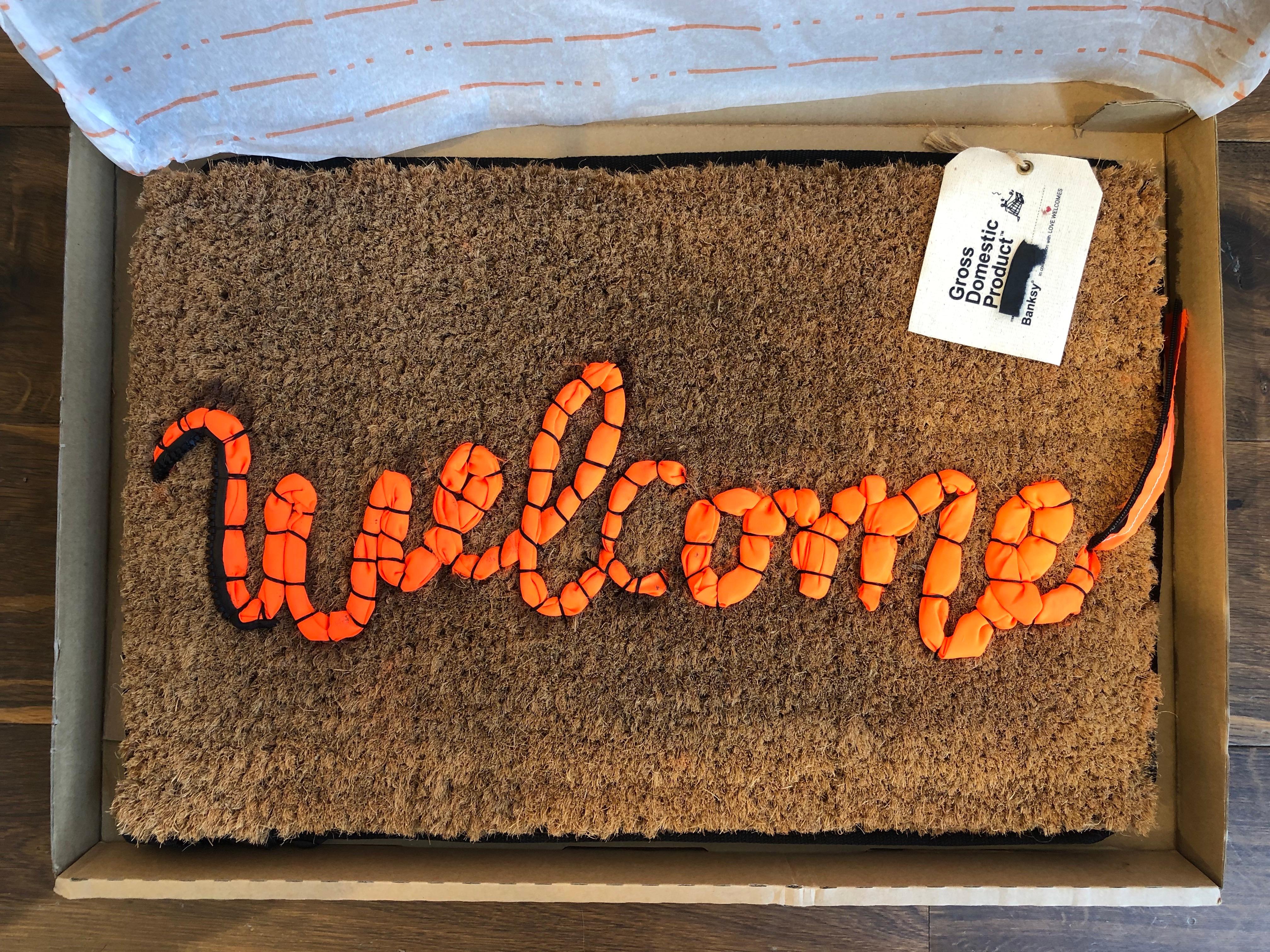 Banksy - Welcome Mat for Sale