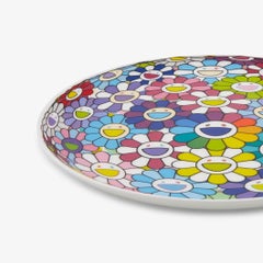 Red Flower Ball - Limited Edition Plate, Pop Art, Japanese, 2022