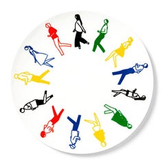 Julian Opie - Running - Contemporary Art, Artist Plate