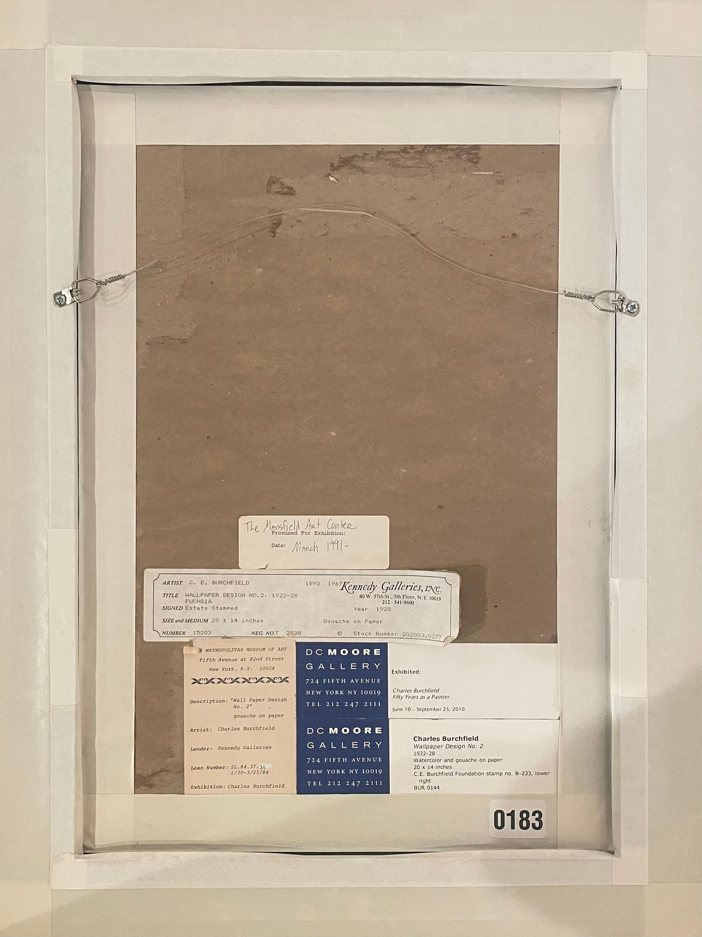 Watercolor and Gouache on Paper, by Charles Burchfield, circa 1925 For Sale 1
