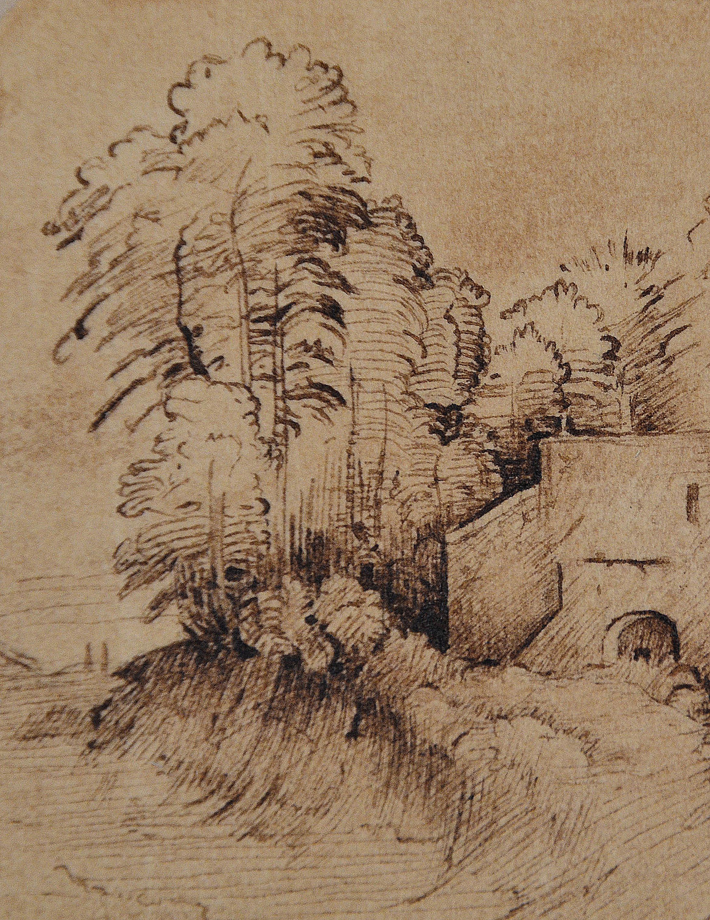 Paesaggio di Gamogna, 2024

Ink on Toned Paper, 4.5 x 3.75 inches

With a gentle pastoral view, “Paesaggio di Gamogna,” is a simple, heartfelt pen-and-ink rendering by Justas Varpucanskis. Drawn on toned paper with brown walnut ink, this work