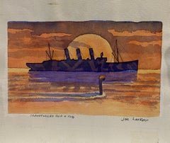 Camouflaged Ship + Sub