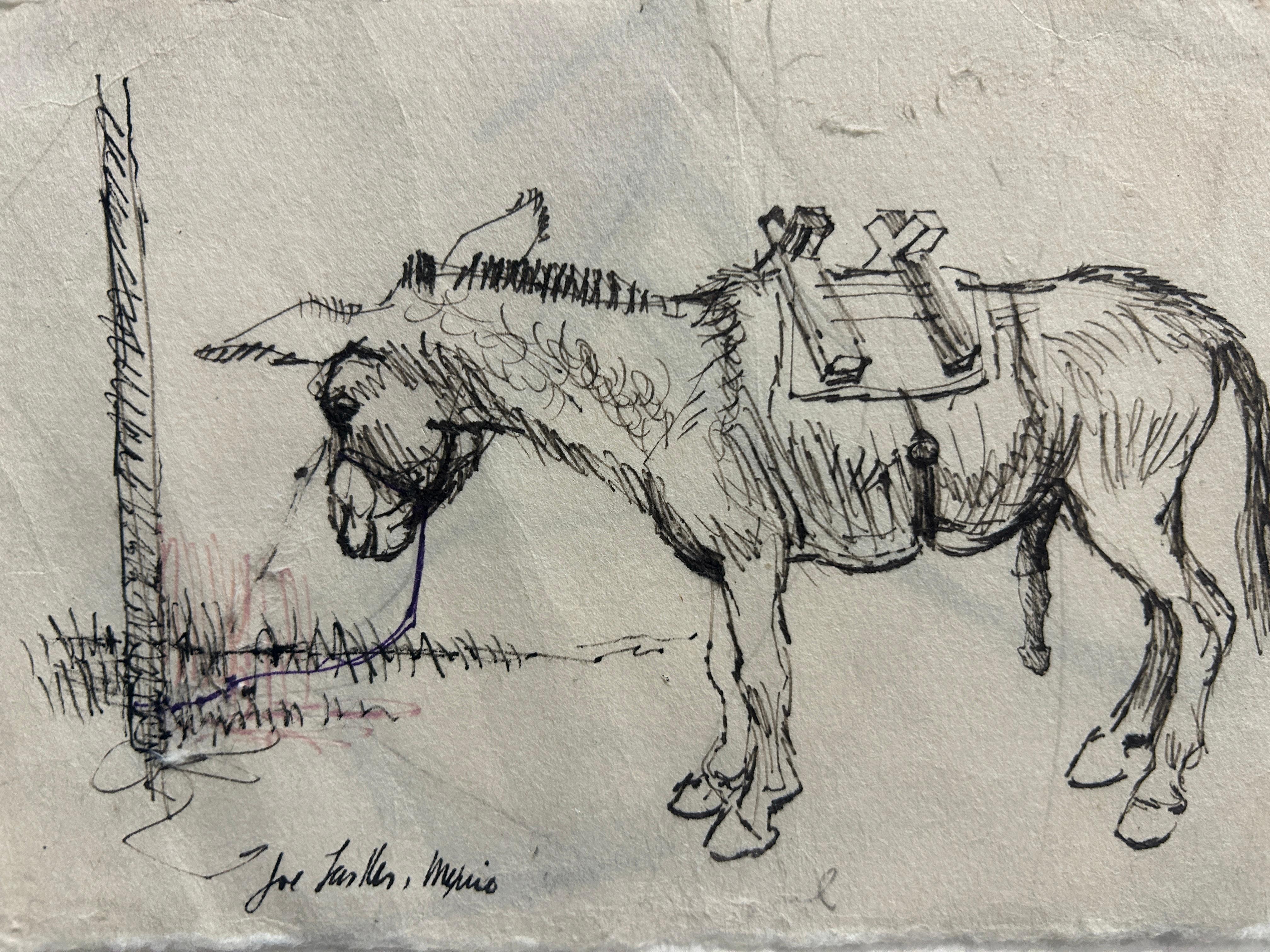 Esel (Grau), Animal Art, von Joe Lasker