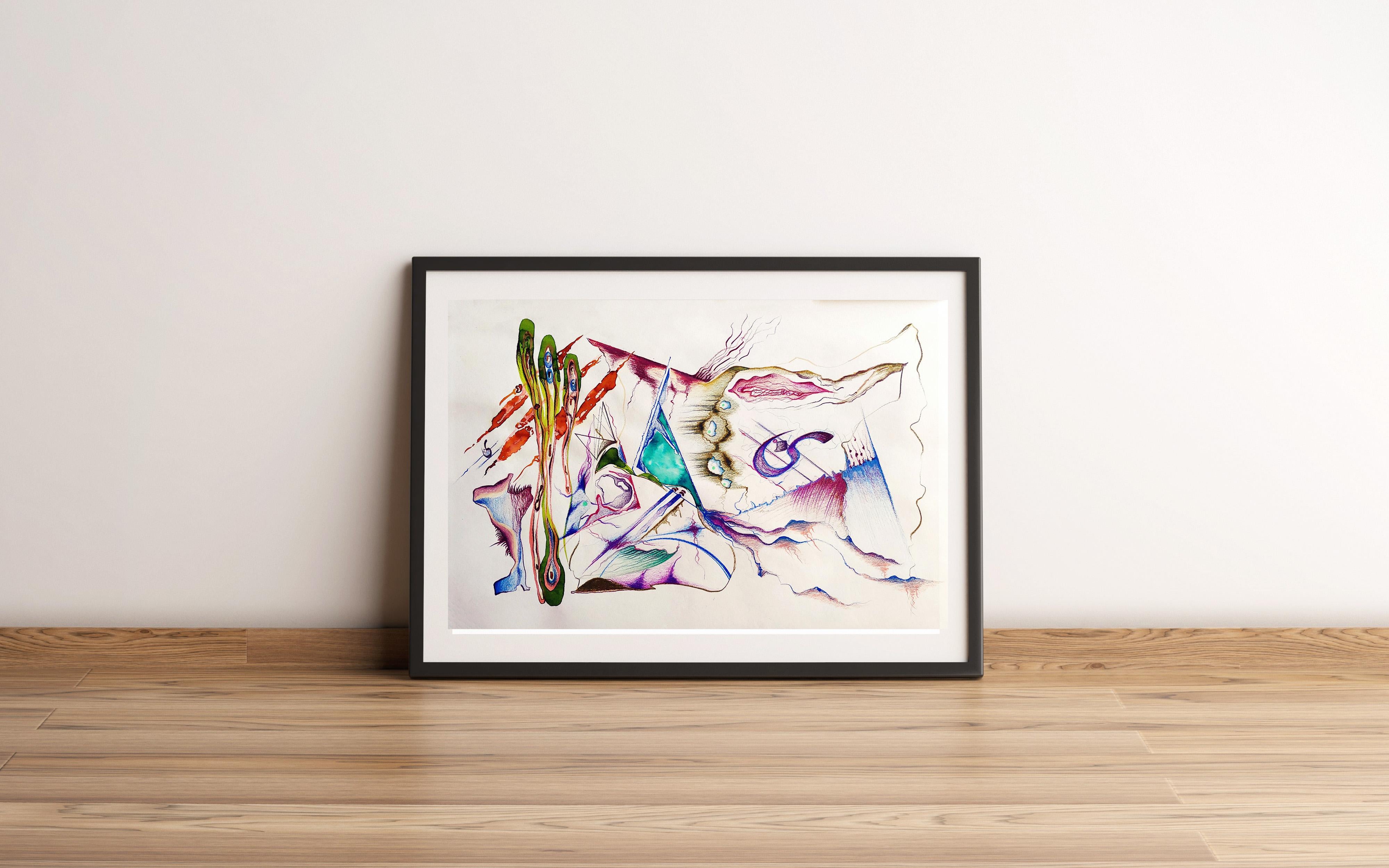 Searching for the Other#4 Contemporary Abstract Drawing  For Sale 2