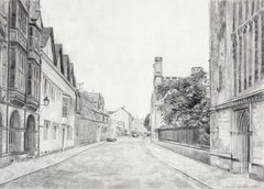 Oxford, Cityscape drawing framed, Citysketch by Simon Kozhin 
