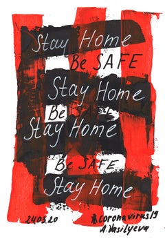 24.03.2020 - STAY HOME, BE SAFE. COVID-19 DOCUMENTARY ART on paper by Vasilyeva