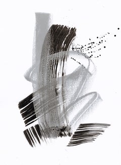Abstract calligraphic drawing. Splash