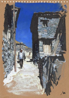 Little street of Eya Village (sketch)
