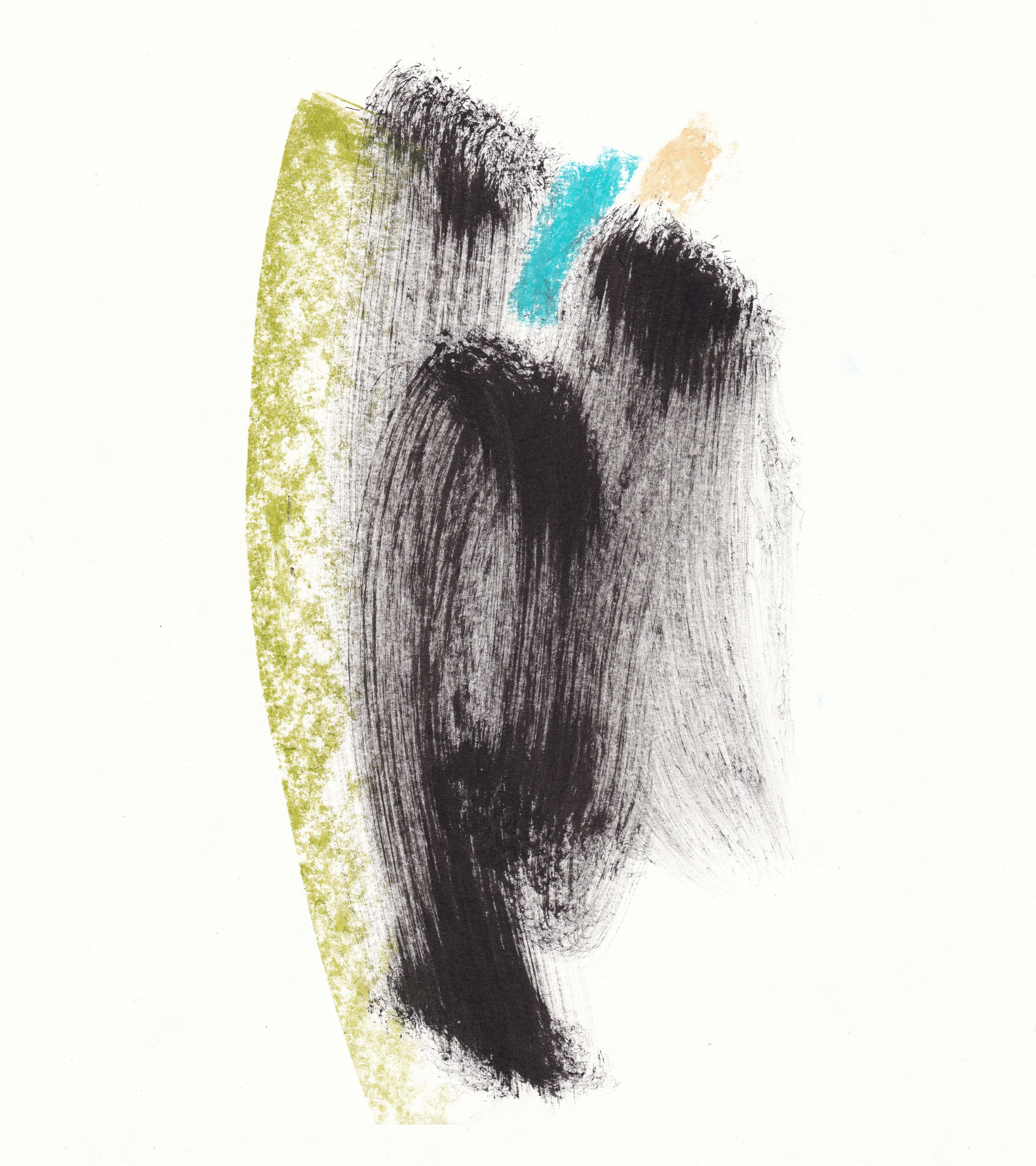 Sve Gri Abstract Drawing - Expressive abstract artwork. Minimalistic graphics. Expressively Fast .4.