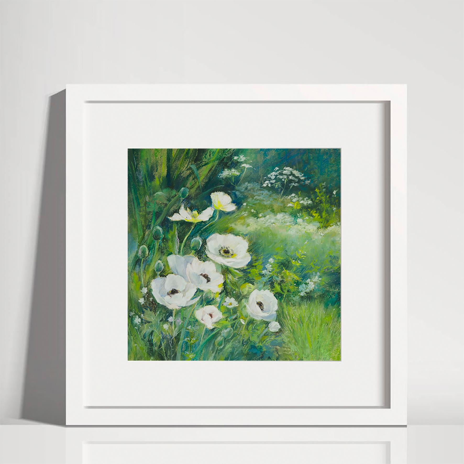 Beau dessin aux pastels doux. 
Fleurs de printemps et herbe verte. Dessin très romantique réalisé par l'artiste professionnelle Anna Valshchikova.
Veuillez nous contacter si vous avez des questions sur cette pièce.