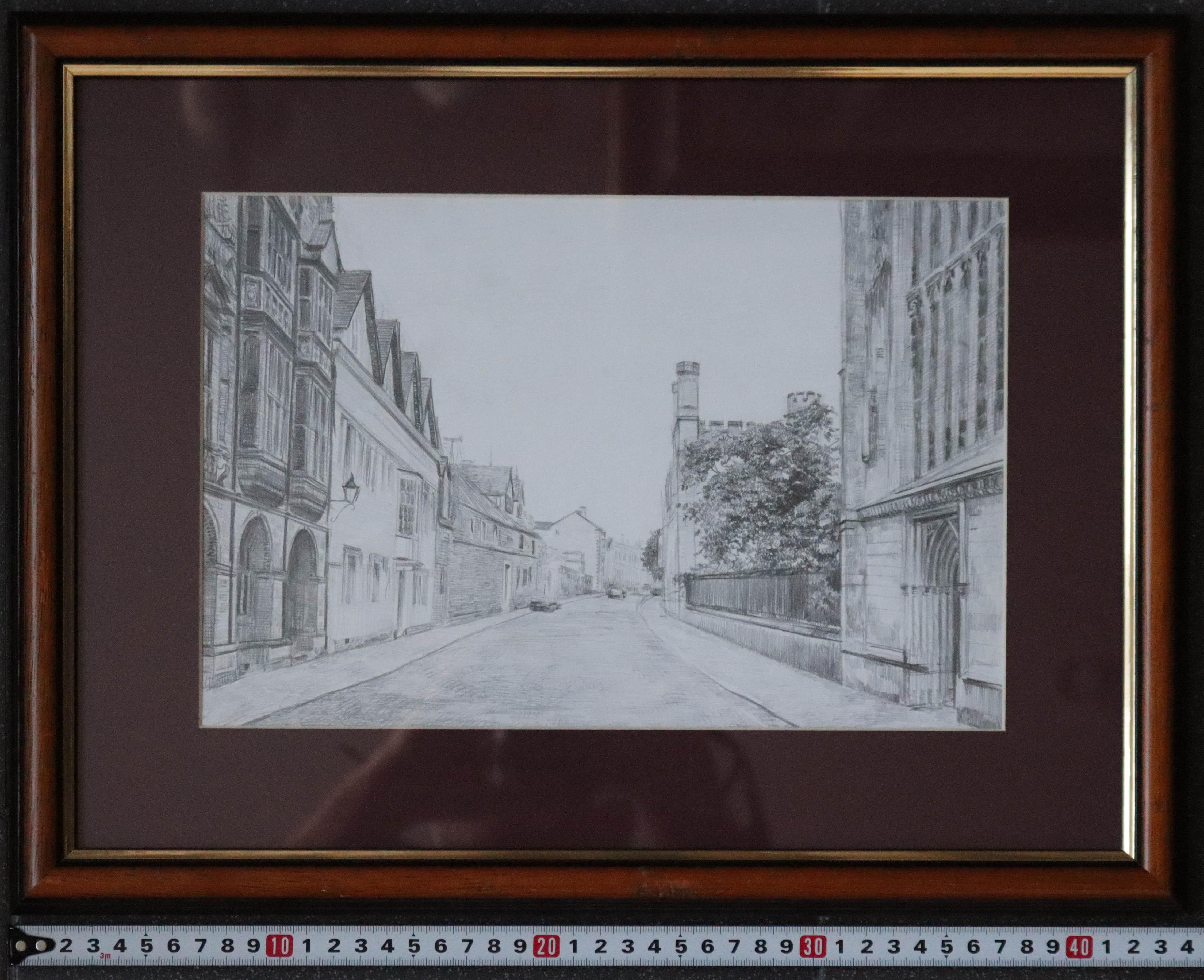 Oxford, Cityscape drawing framed, Citysketch by Simon Kozhin  For Sale 6