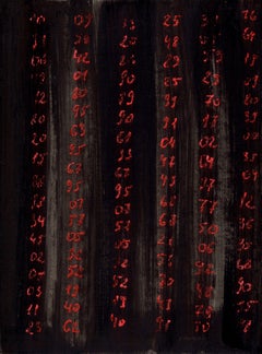 Wissenschaftliche Kunst auf Papier, Triptychon Manuscript, Vor- und Nachkriegskunst