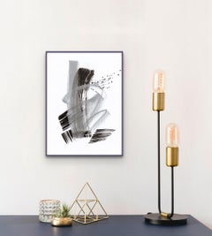 Abstract calligraphic drawing. Splash