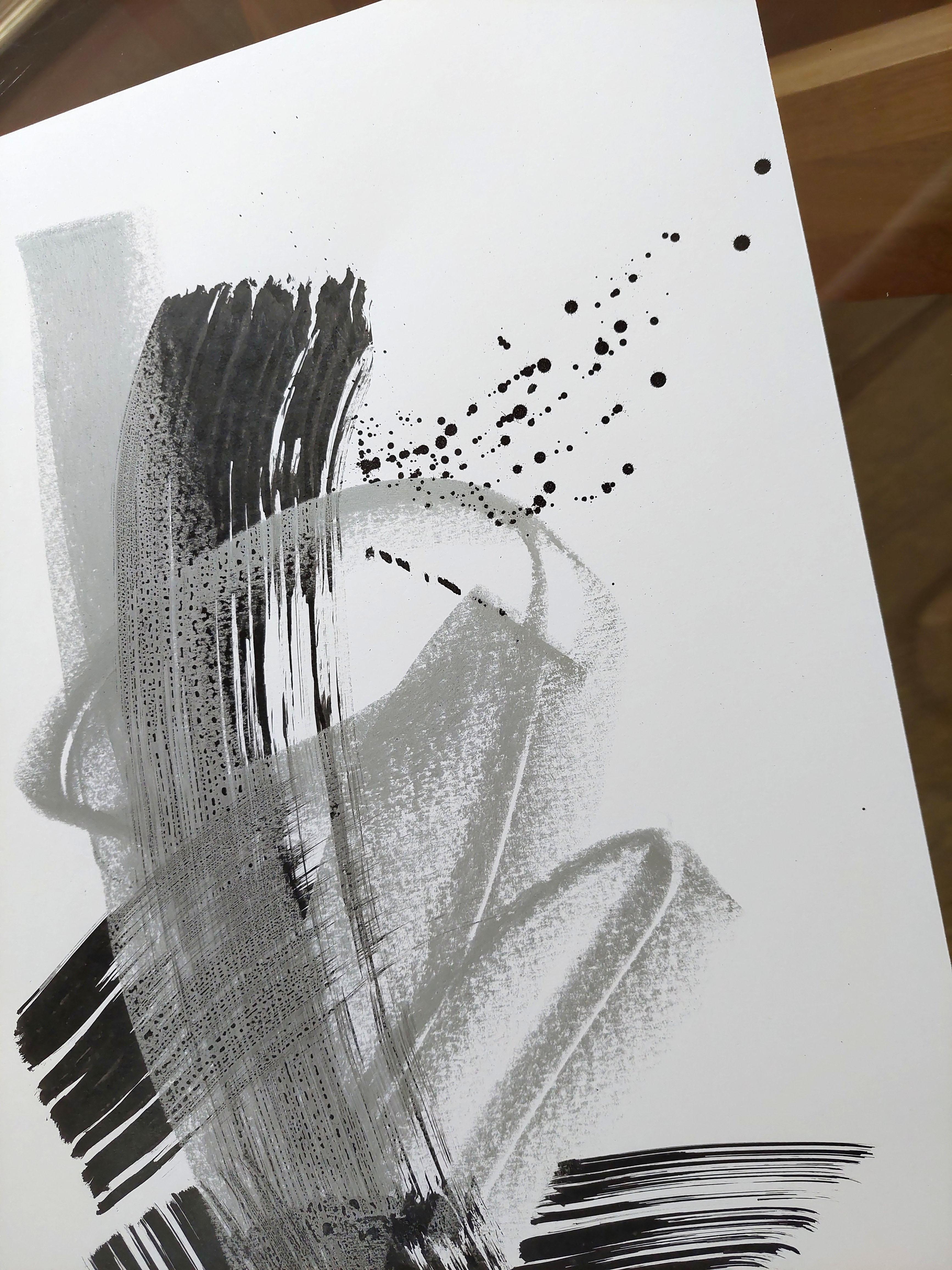 Abstract calligraphic drawing. Splash For Sale 2