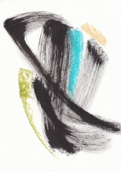 Opera d'arte astratta espressiva. Grafica minimalista. Espressivamente veloce .3.