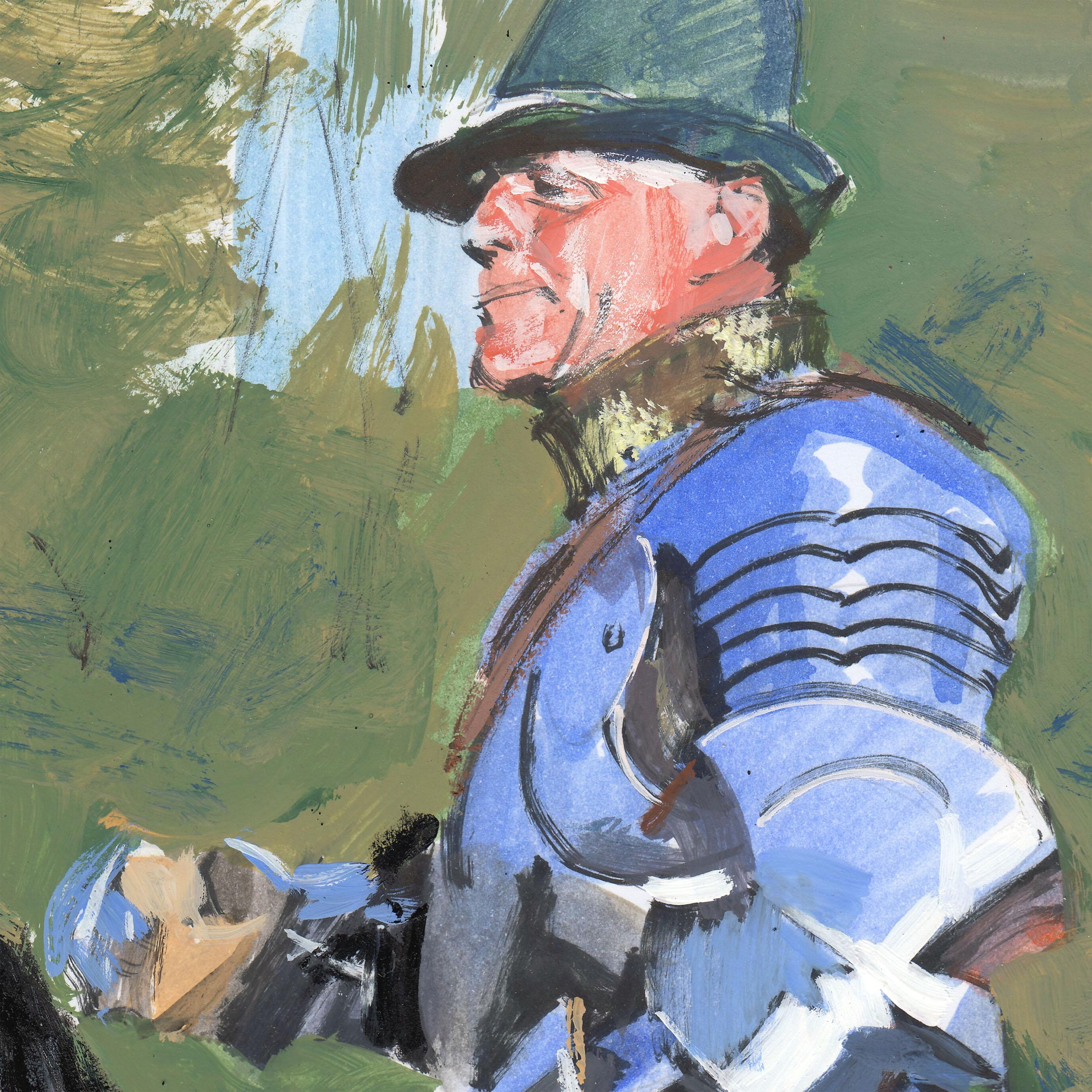 Sir Dominic Sewell at the St. George's Jousting Tournament in Moscow in 2019 - Art by Evgeniy Monahov