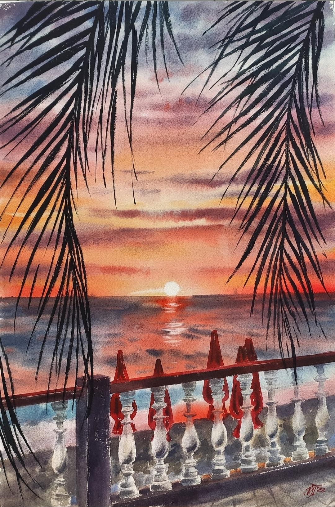 Irina Pronina  Interior Art - Bright sunset
