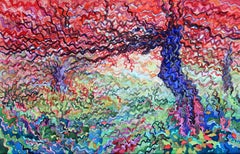 Forest d'automne des Carpates. Aquarelle sur papier