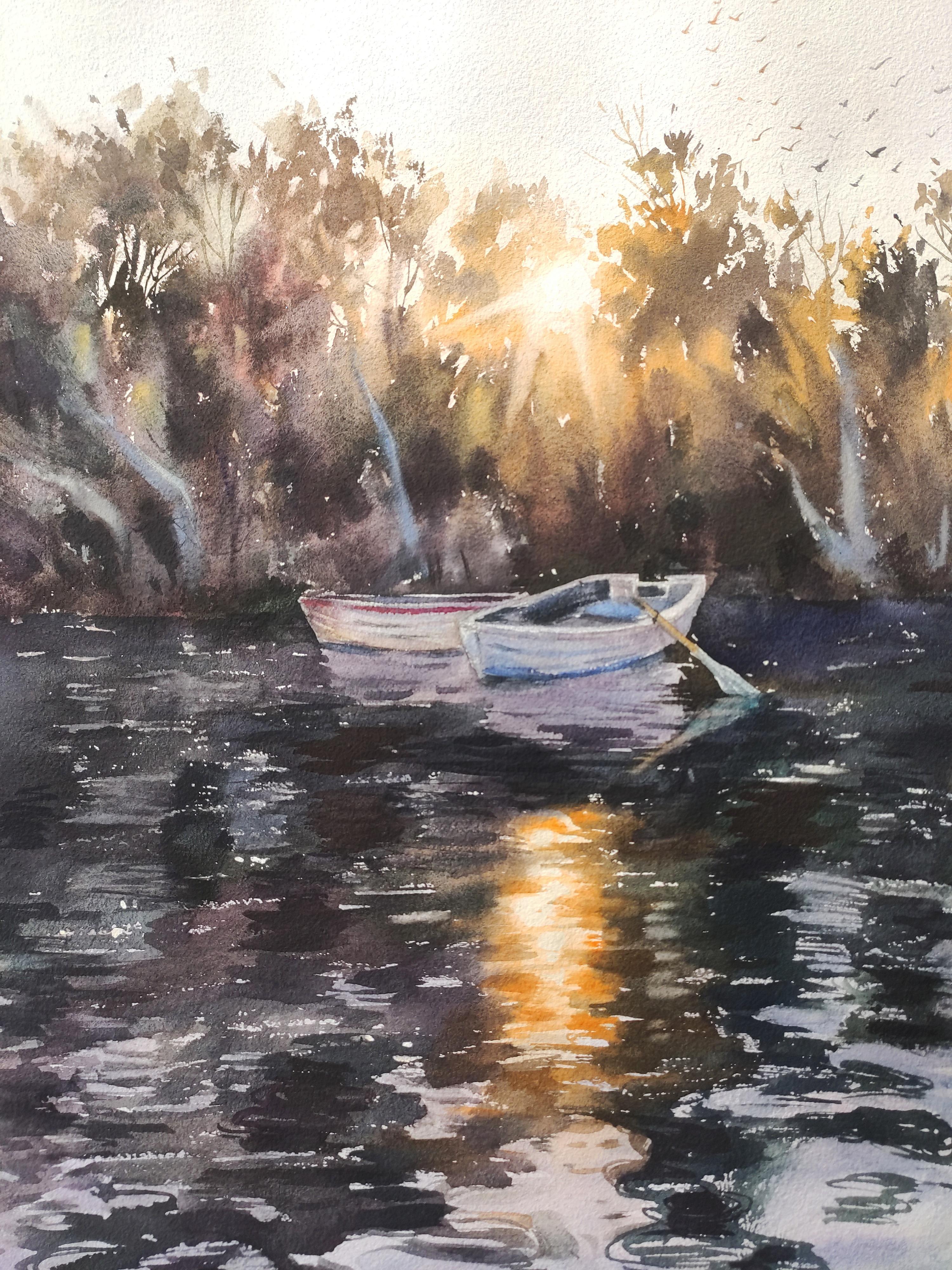 In silenzio Pittura ad acquerello