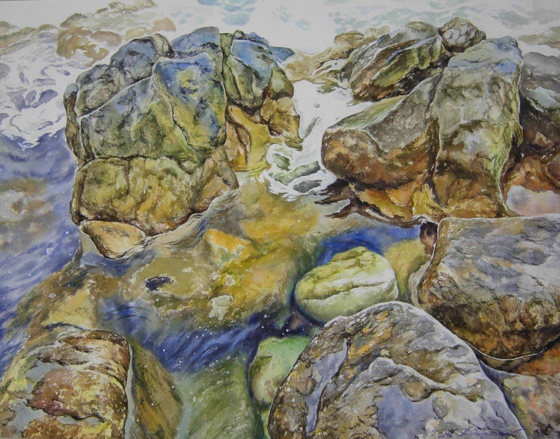 "Brisa ligera "acuarela sobre papel