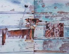 Old doors. watercolor on paper
