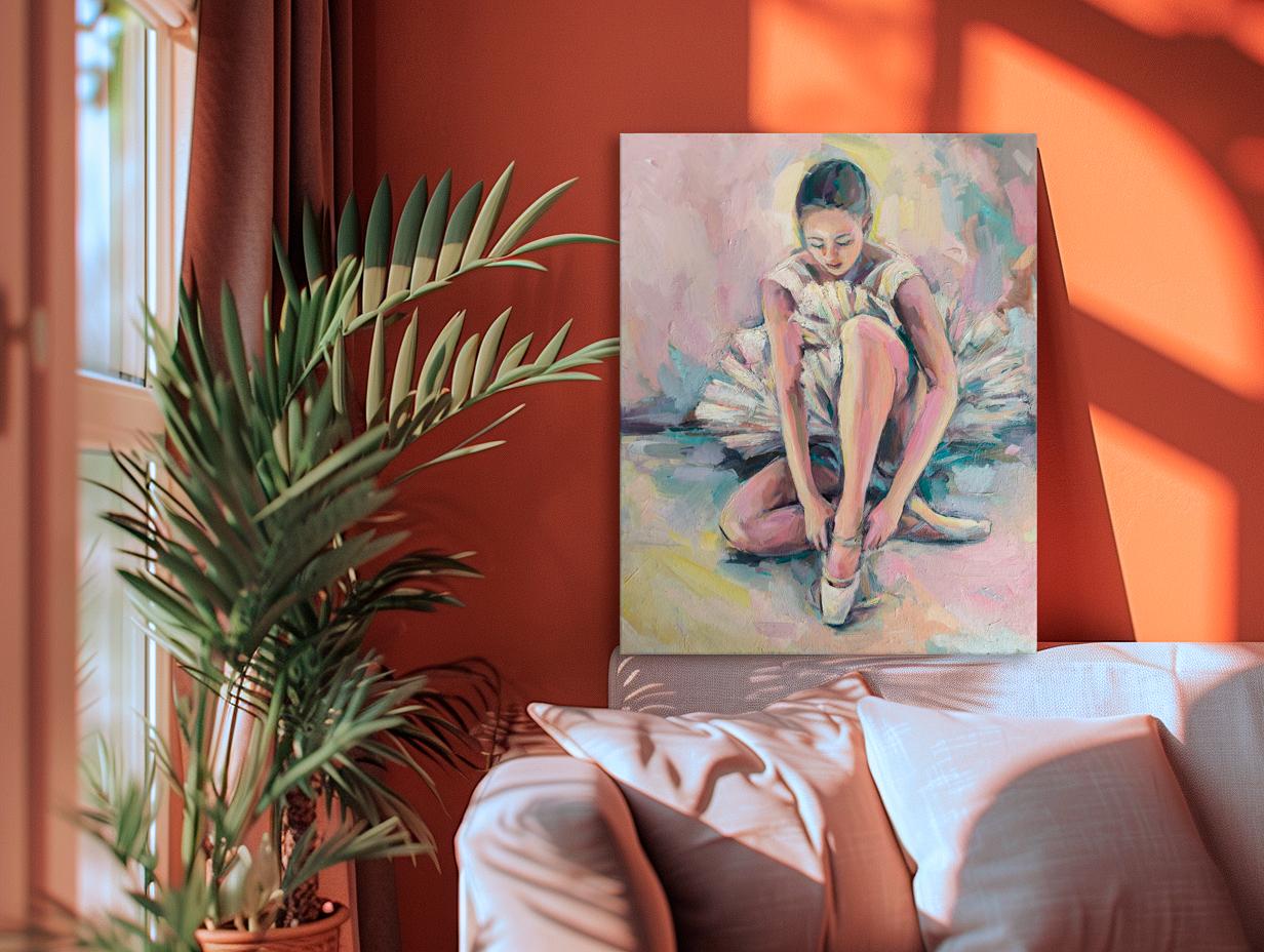 Jeune ballerine - Marron Portrait par Julia Ruf