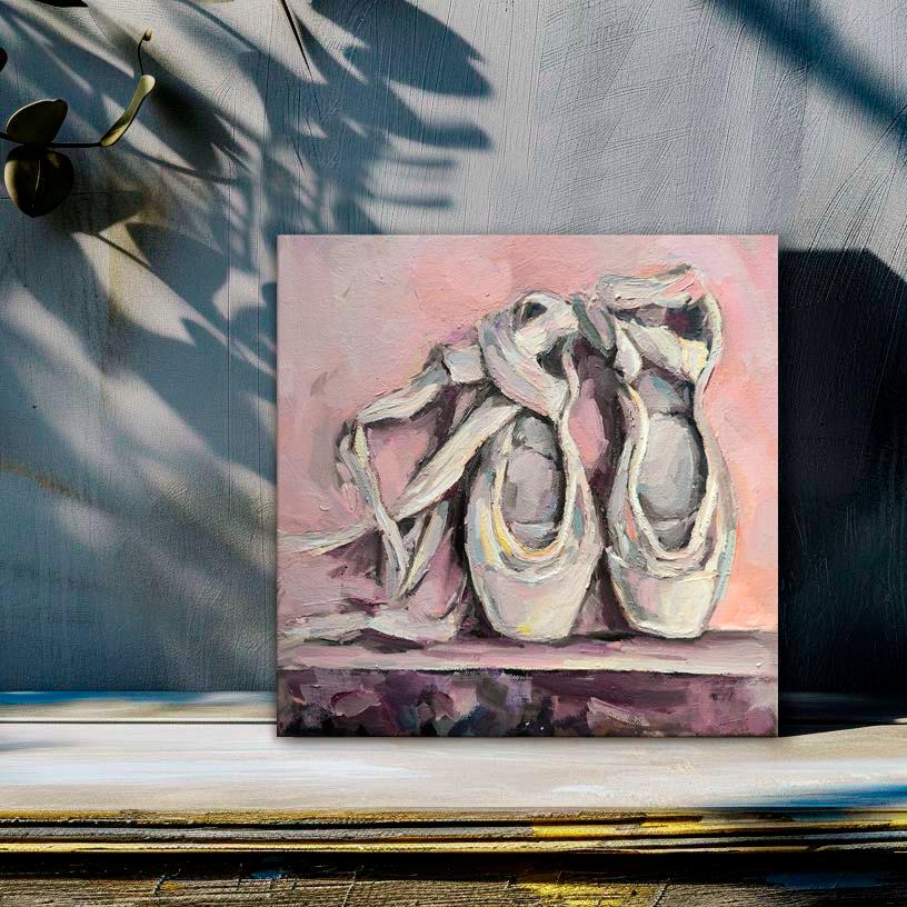chaussures de pointe ballerine - Moderne Painting par Julia Ruf