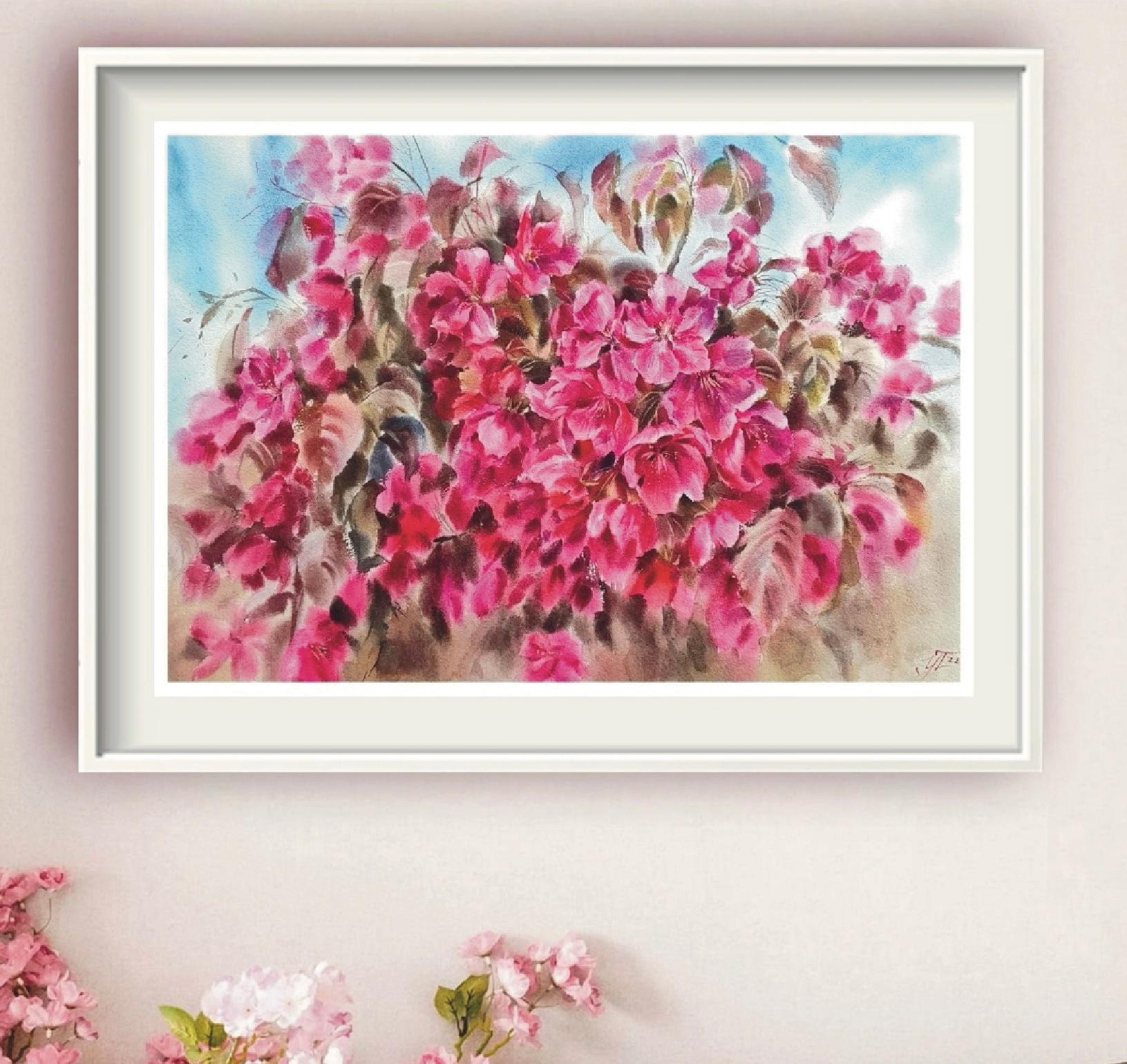 Journée de printemps Peinture à l'aquarelle - Art de Irina Pronina 