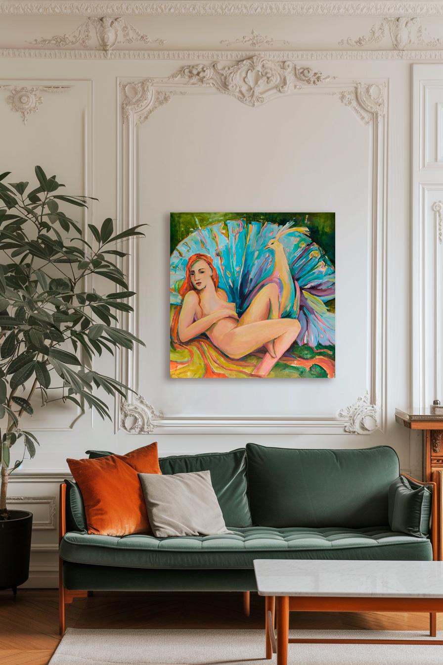 Nymphe d'Eden - Painting de Julia Ruf