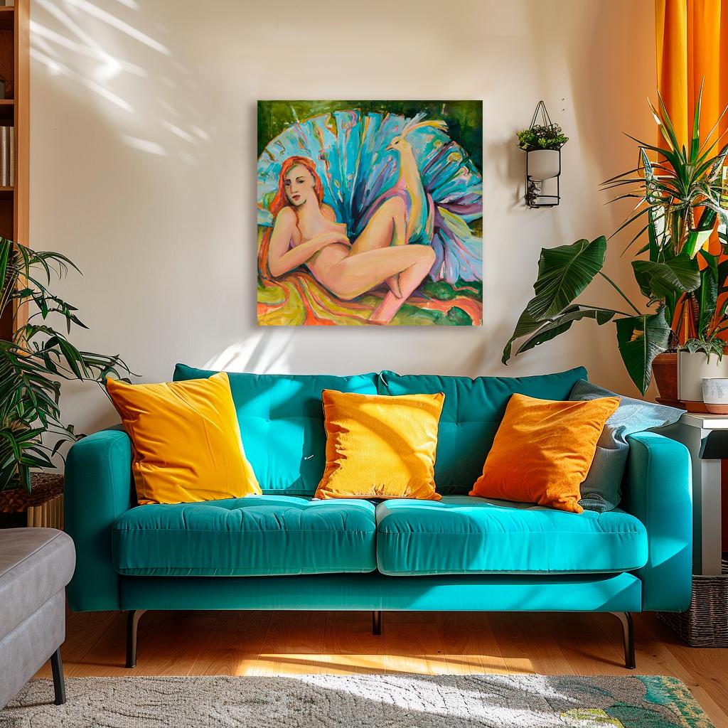 Nymphe d'Eden - Moderne Painting par Julia Ruf