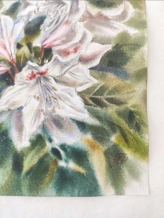 Rododendro en flor Pintura en acuarela