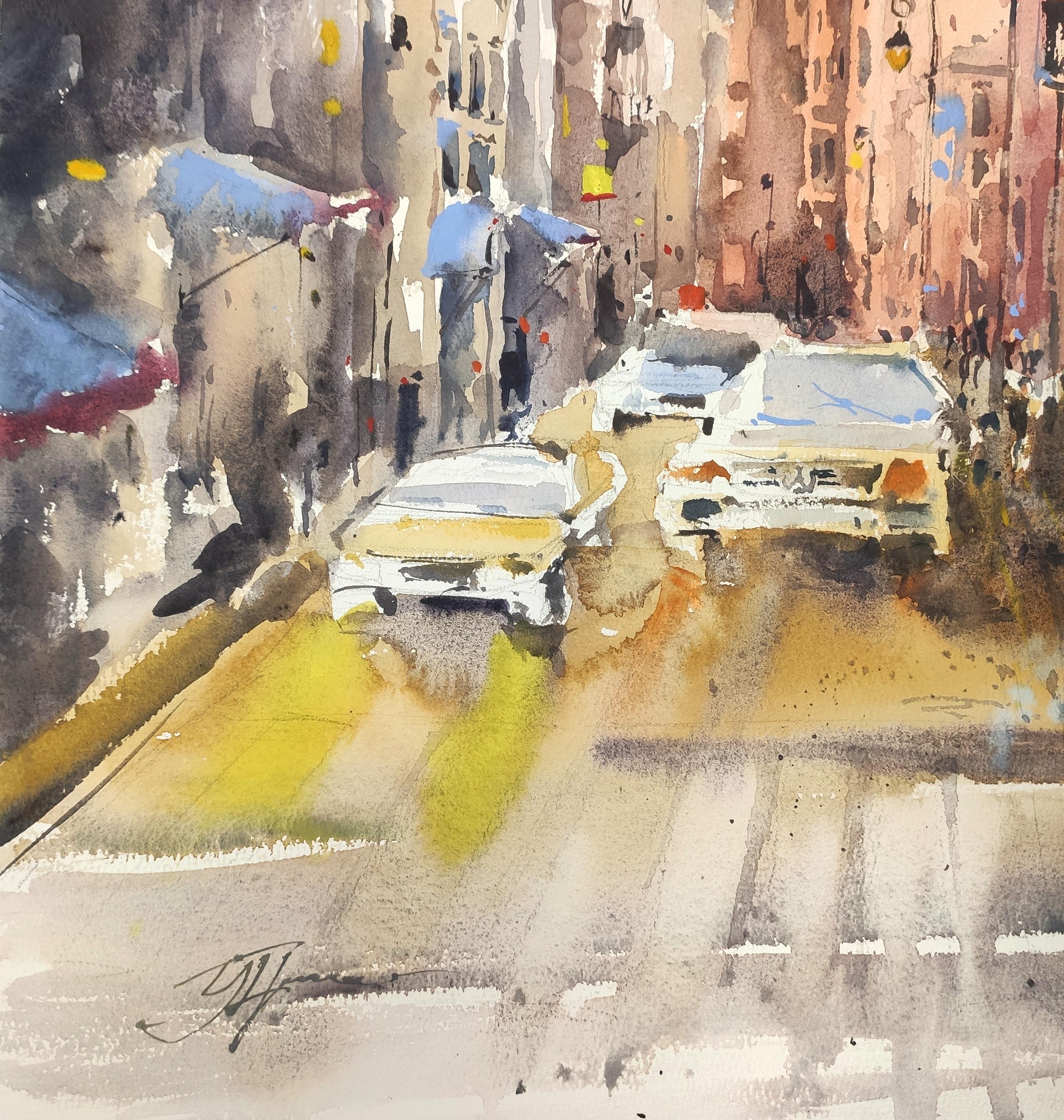 Acuarela Moscú Acuarela Paisaje urbano - Art Impresionista de Irina Pronina 