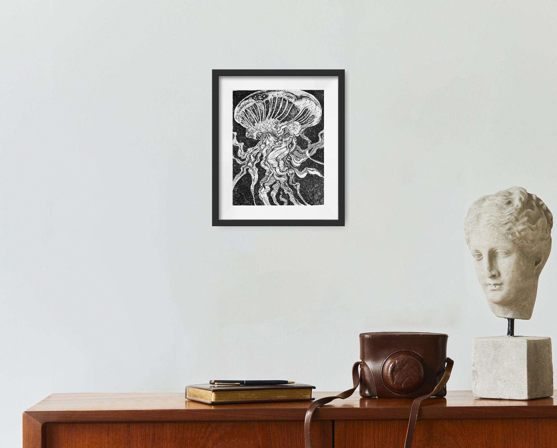 Incertezza - Abstract Drawing Nero di Irina Burda 