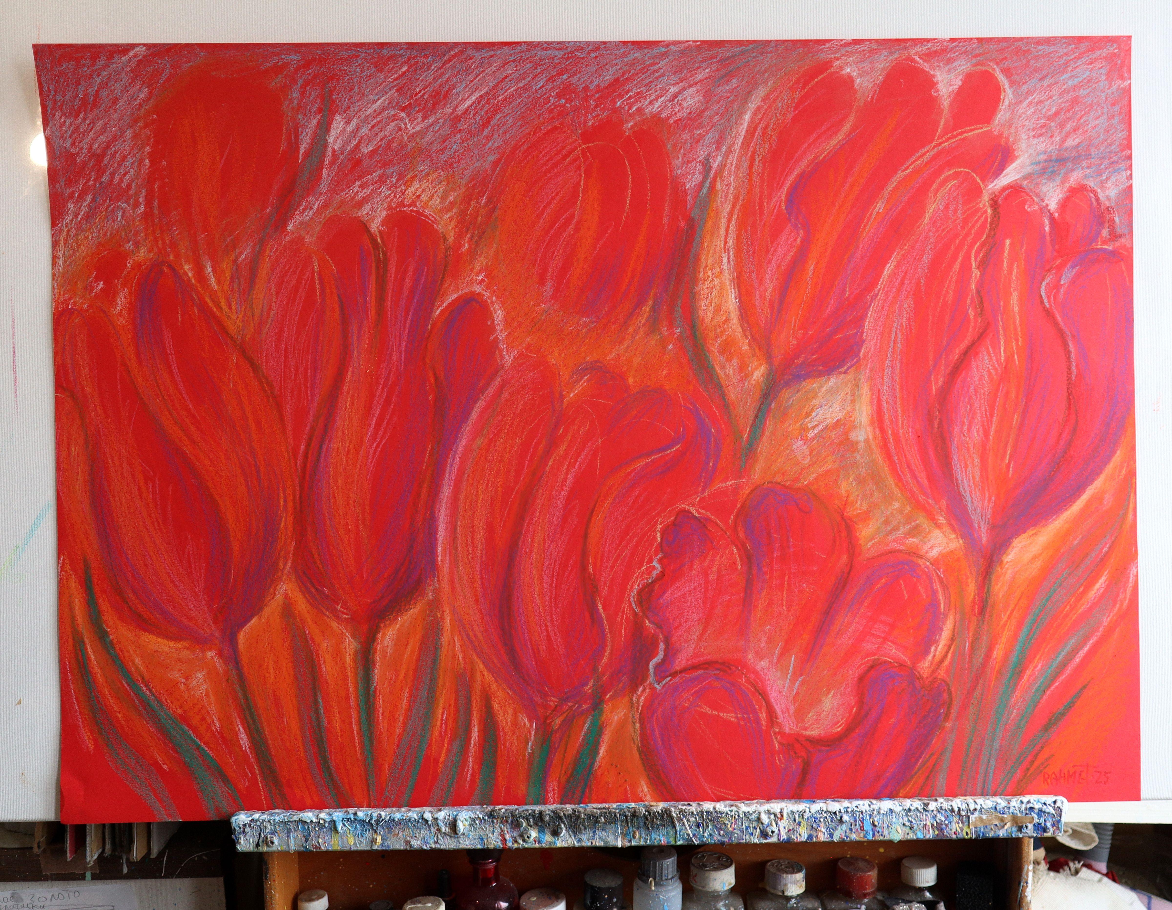 Tulips Red 3 - Art by RAKHMET REDZHEPOV (RAMZI)