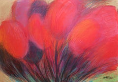 Oil Pastel Landscape Drawings and Watercolors