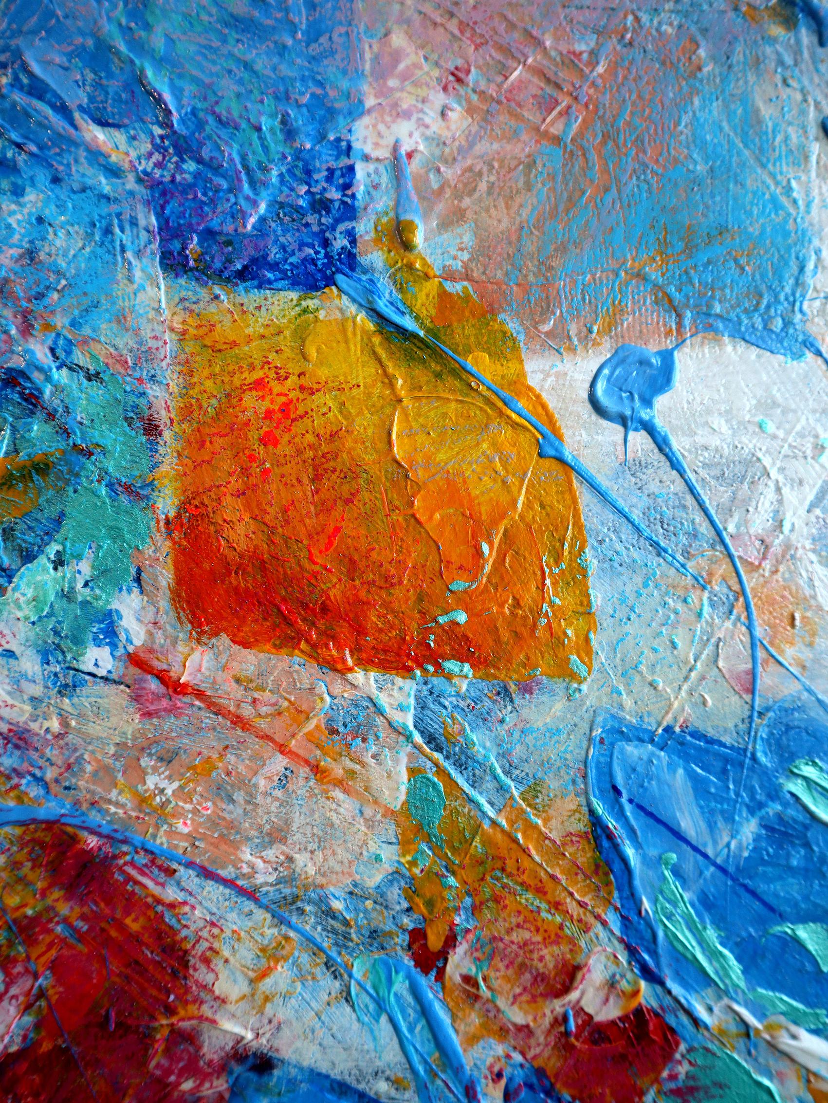 Fantasy with Blue Tulips For Sale 1